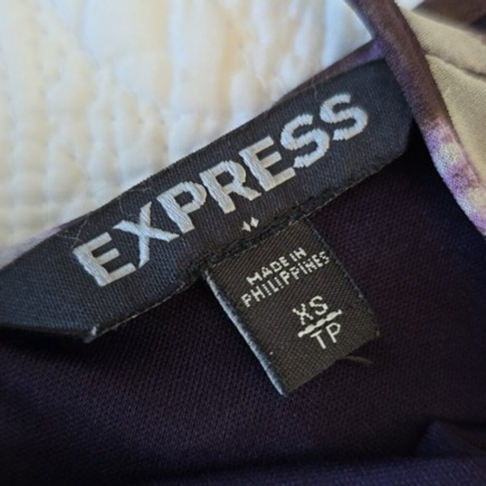 Express Boho Sleeveless A-Line Mini Dress Multicolor Sundress Beach Vacation XS - Picture 8 of 13